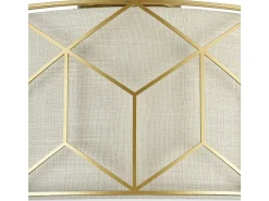 Messina Plafón Semi Empotrado Cilíndrico Dorado, 3 Luces, E27