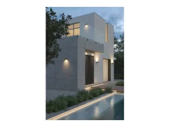 Mini Pla Bianca - Aplique de pared LED de 20 W con interruptor CCT, 2700 K/3200 K/4000 K, aluminio, luz de pared vertical - Beneito & Faure