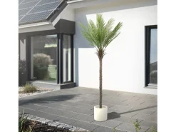 ML-Design Palmera Artificial 210 cm, Planta Artificial Grande, Palmera Tropical Artificial, Planta Artificial, Planta Falsa Deko