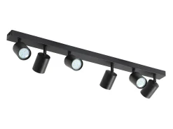 NETTLIFE 6 Focos de Techo LED Negros Orientables 330° GU10 para Salón Dormitorio Cocina, sin Bombilla