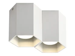 NETTLIFE 2 focos de techo Foco de superficie blanco Foco de techo GU10 Foco de superficie Luminaria de superficie moderna Luminaria de superficie para