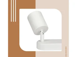 NETTLIFE 4 Focos de Techo GU10 de diseño moderno Orientables en color blanco para salón pasillo dormitorio comedor cocina