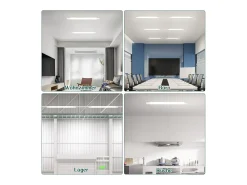 NETTLIFE 2 LED Lámpara de techo resistente a la humedad 90CM - 24W 3000LM Lámpara de techo Lámpara de taller Tubo LED IP65 Resistente al agua 5000K