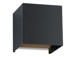 NETTLIFE Aplicación LED para Muro Externa Negra, Up Down, IP65, 3000K, para Escalera