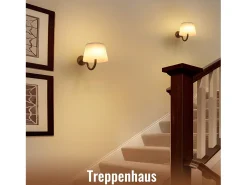 NETTLIFE Aplique de pared para interiores a batería con interruptor: Apliques de pared LED regulables, negros, inalámbricos, modernos