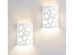 NETTLIFE Aplique de pared para interior, pasillo, luces arriba y abajo, diseño moderno, E14