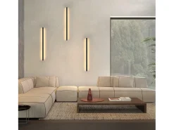 NETTLIFE Aplique LED para Interiores - Lámpara de Pasillo Moderna de 60 cm y 21 W, Color Blanco cálido, para Pasillo Arriba y Abajo