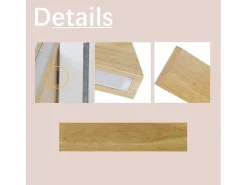 NETTLIFE Aplique LED para Interiores - Lámpara de de Madera Moderna de 32 CM Lámpara de Escalera con Diseño Arriba y Abajo 11W 3000K Blanco Cálido