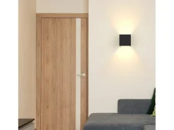 NETTLIFE Aplique LED Pared, Iluminación Negra, Exterior 5W, Foco Arriba Abajo, IP65, 3000K Blanco Cálido