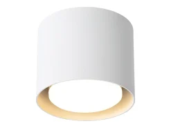 NETTLIFE Ceiling Spot LED Blanco : Plafón redondo de superficie, alum. 230V, bombilla GX53 5W 3000K, para dormitorio, pasillo