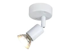 NETTLIFE Foco de techo LED orientable GU10 1 llama Focos de techo Salón industrial orientable