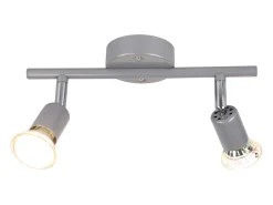 NETTLIFE Foco de techo LED orientable GU10 Focos de techo 2 lámparas Salón industrial