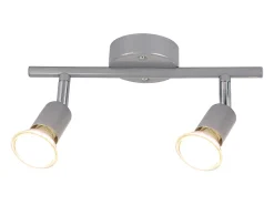 NETTLIFE Foco de techo LED orientable GU10 Focos de techo 2 lámparas Salón industrial