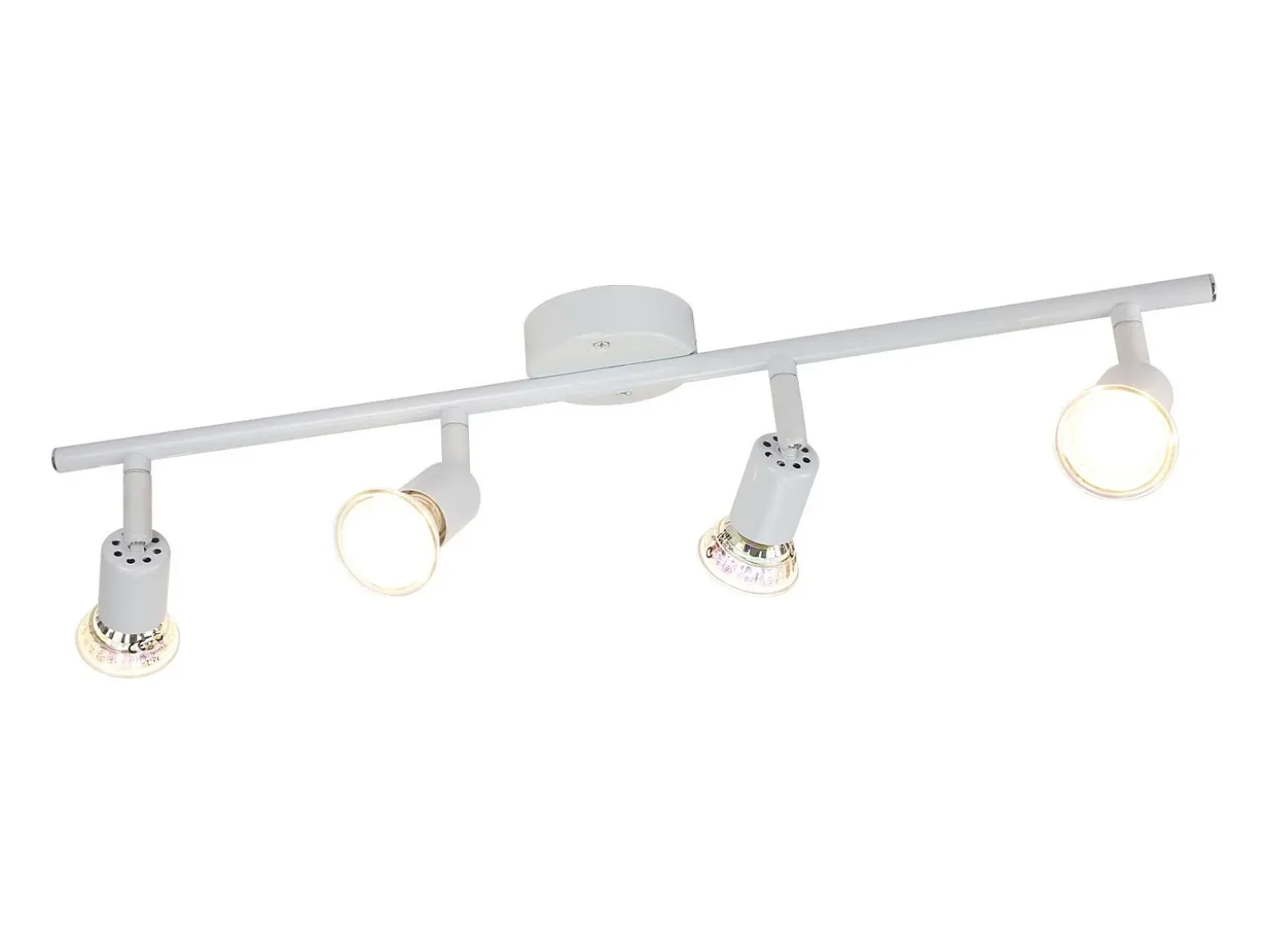 NETTLIFE Foco de techo LED regulable GU10 4 focos de techo con llamas ajustables para sala de estar industrial