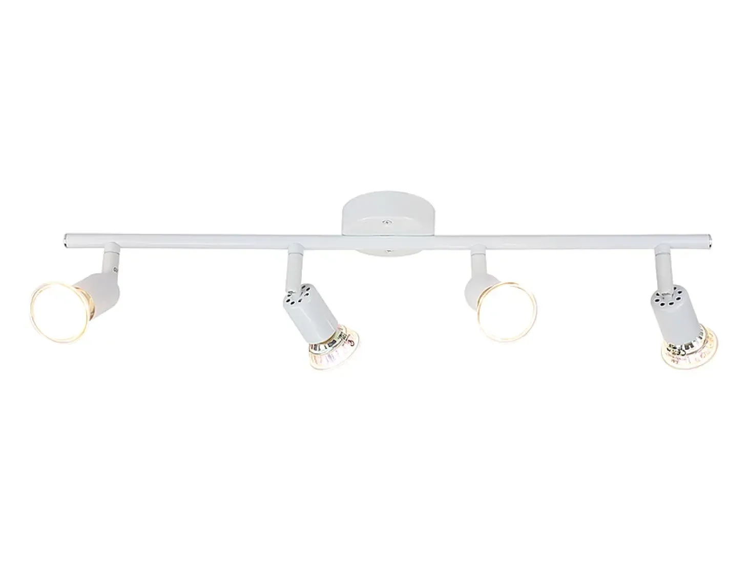 NETTLIFE Foco de techo LED regulable GU10 4 focos de techo con llamas ajustables para sala de estar industrial