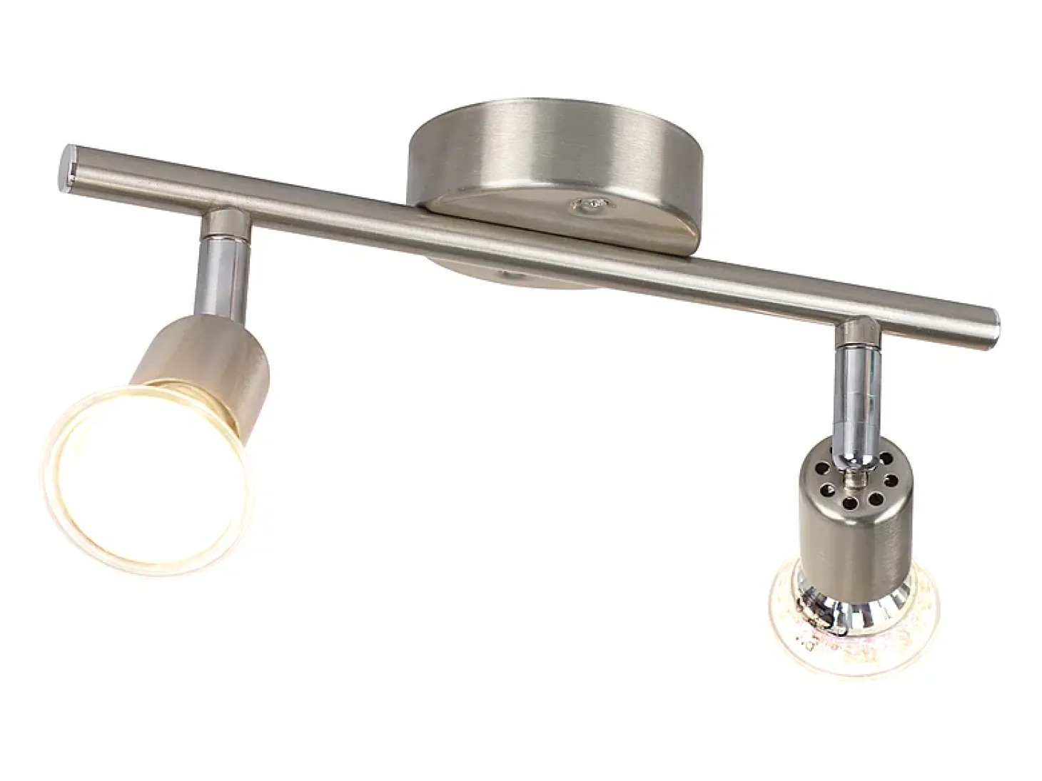 NETTLIFE Foco de techo LED orientable GU10 2 llamas orientables focos de techo industriales para salón