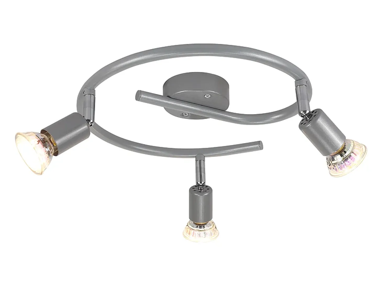 NETTLIFE Foco de techo LED regulable GU10 Focos de techo 3 lámparas Sala de estar industrial