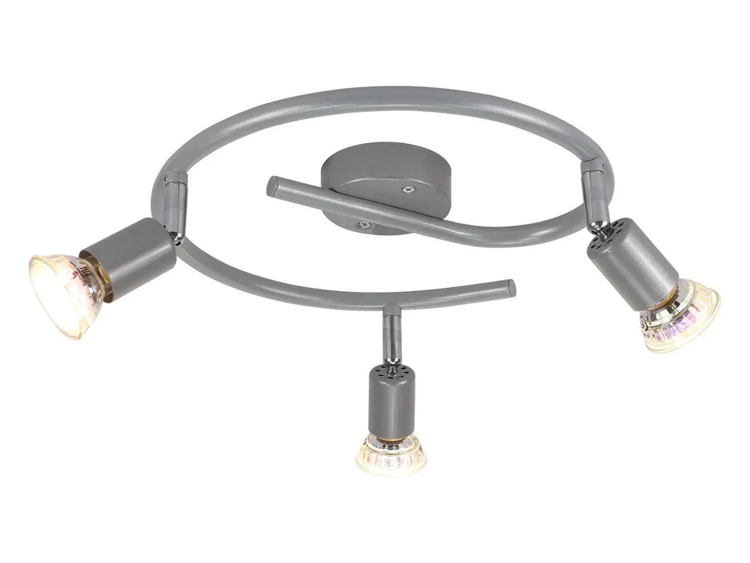 NETTLIFE Foco de techo LED regulable GU10 Focos de techo 3 lámparas Sala de estar industrial