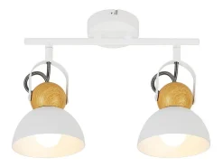 NETTLIFE Foco de techo vintage negro E27 lámpara de pasillo ajustable 350° retro industrial metal ajustable