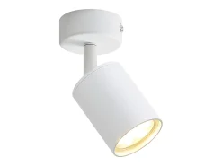 NETTLIFE Foco LED Blanco GU10 Giratorio 330° Ajustable Lámpara de Moderna Foco de Pared Industrial para Sala de Estar Dormitorio