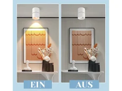 NETTLIFE Foco LED Lámpara de Puesta de Sol Giratoria de 350° Dormitorio Moderno Interior para Sala de Estar Escalera Habitación de los niños
