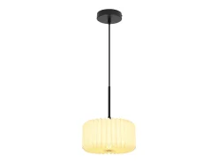 NETTLIFE Lámpara colgante vintage para mesa de comedor, lámpara colgante para salón, comedor, 1 llama blanca