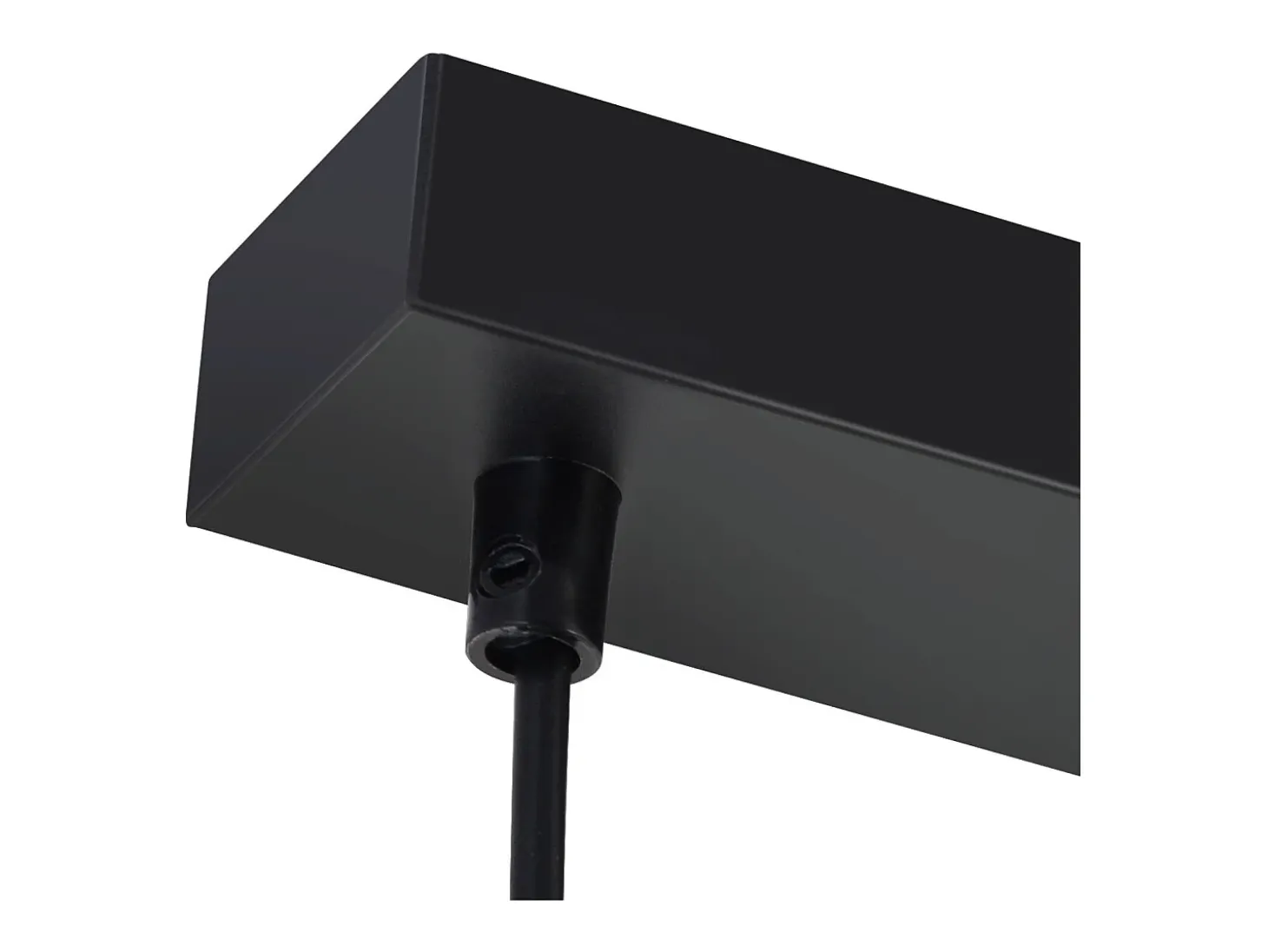 NETTLIFE Lámpara colgante moderna de cristal negro para mesa de comedor, 3 llamas, E27