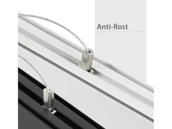NETTLIFE Lámpara Colgante LED 32W Blanco Diam.107CM Moderna Aluminio Regulable Altura Regulable con Diseño Largo Lineal para