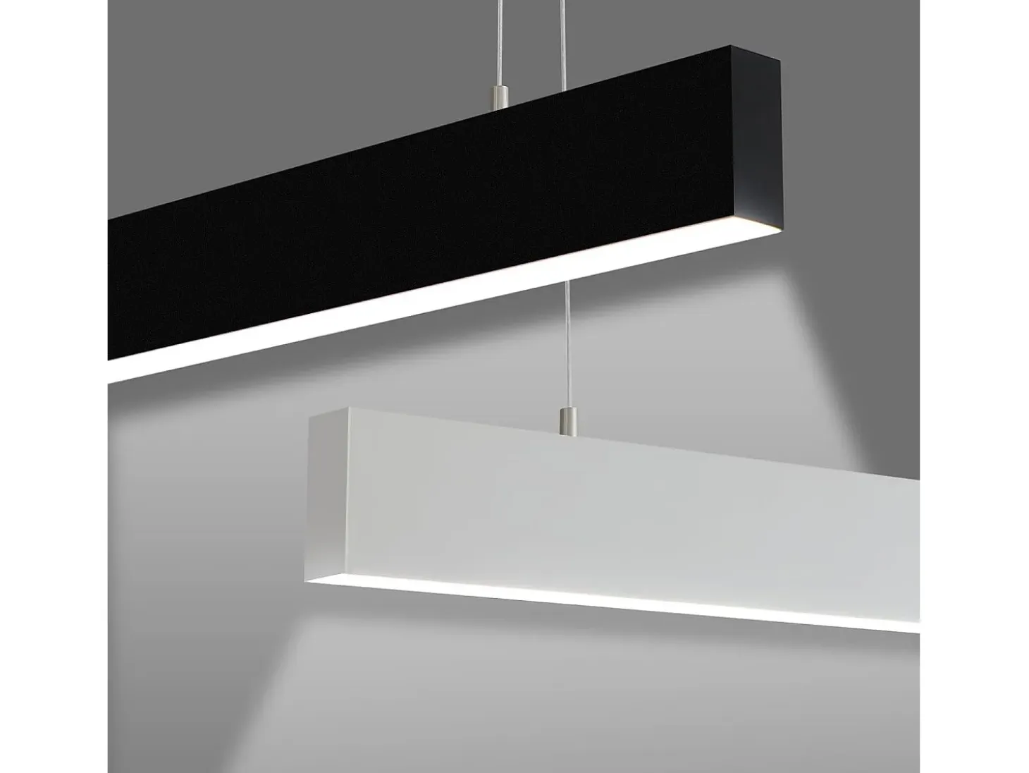 NETTLIFE Lámpara Colgante LED 32W Blanco Diam.107CM Moderna Aluminio Regulable Altura Regulable con Diseño Largo Lineal para