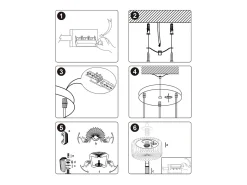 NETTLIFE Lámpara colgante vintage para mesa de comedor, lámpara colgante para salón, comedor, 3 luces, color blanco