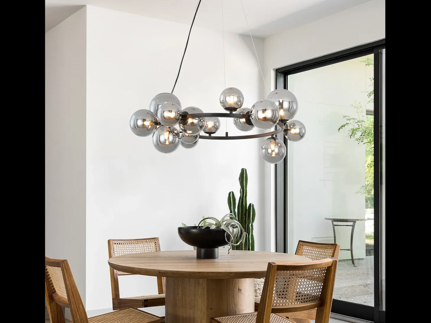 NETTLIFE Lámpara colgante para mesa de comedor - lámpara colgante para salón, lámpara colgante de 14 bombillas G9.