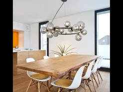 NETTLIFE Lámpara colgante para mesa de comedor - lámpara colgante para salón, lámpara colgante de 14 bombillas G9.