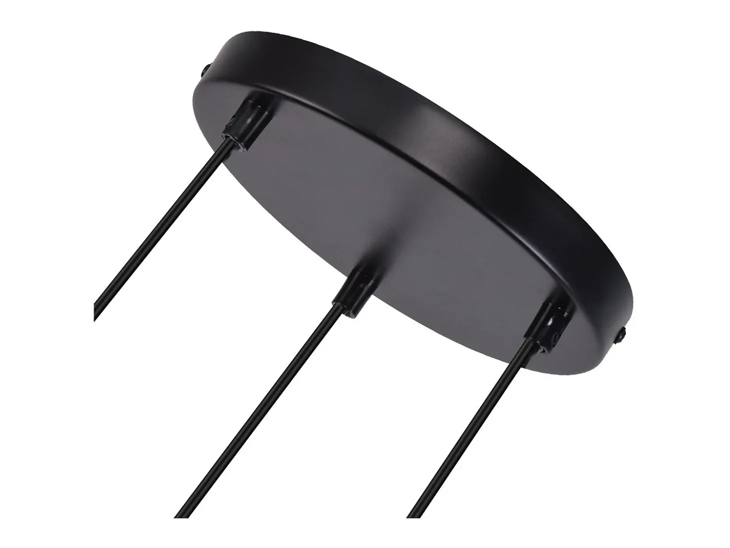 NETTLIFE Lámpara colgante moderna de cristal negro para mesa de comedor, 3 llamas, E27
