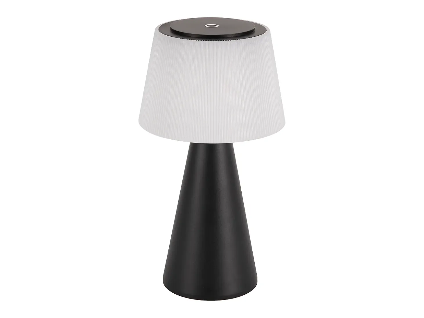 NETTLIFE Lámpara de mesa con batería solar, lámpara de noche LED inalámbrica, 3600 mhA, recargable, táctil, regulable, lámpara negra con batería USB