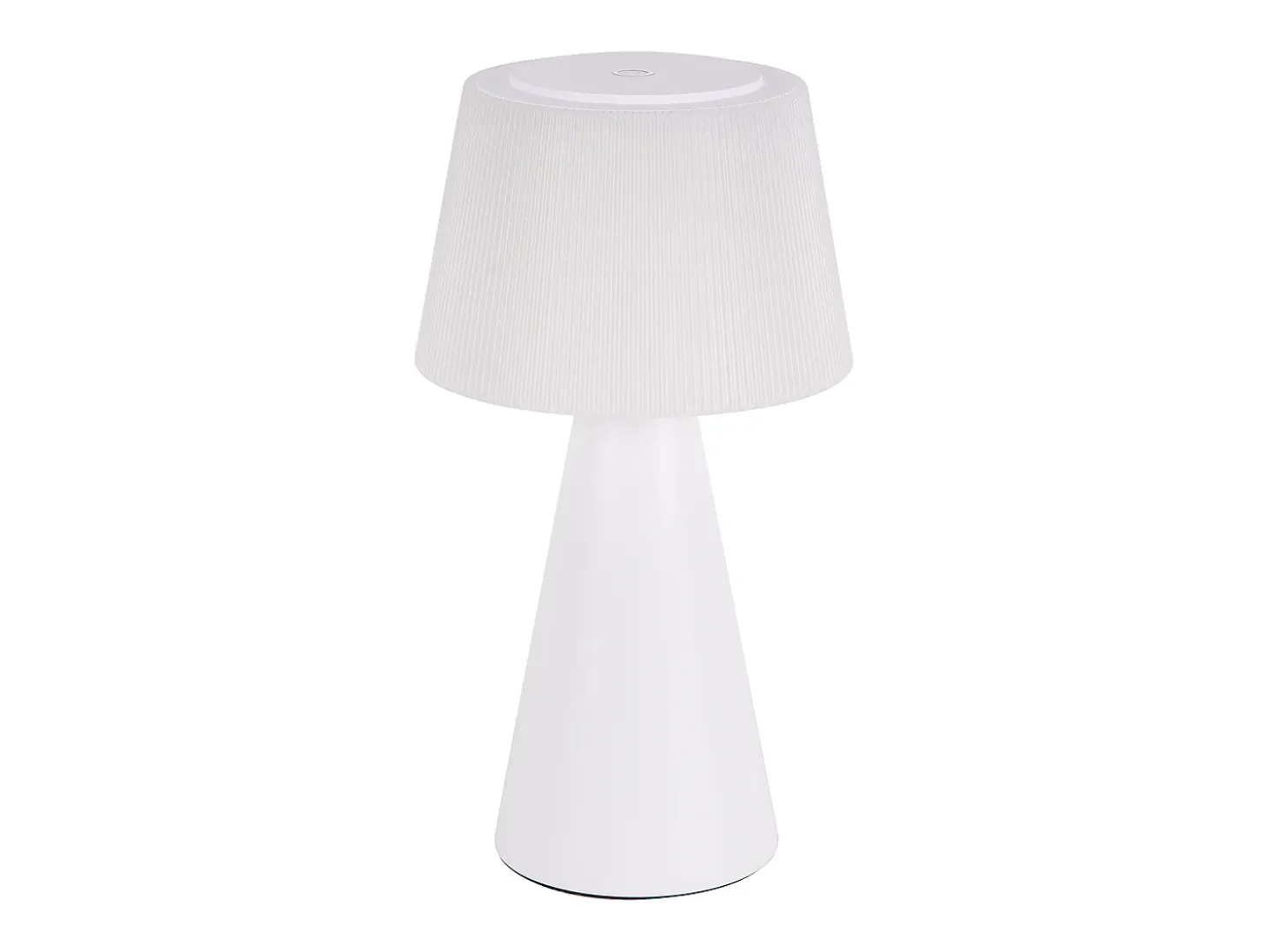 NETTLIFE Lámpara de mesa con batería, lámpara de noche LED - 3600 mhA inalámbrica, lámpara táctil regulable con batería blanca recargable por USB