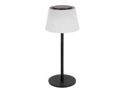 NETTLIFE Lámpara de mesa inalámbrica, lámpara de noche, batería - Lámpara de mesa LED táctil, lámpara regulable con USB recargable, negra, 3600 mhA