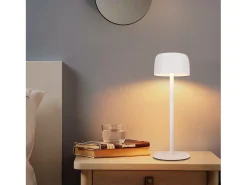 NETTLIFE Lámpara de mesa LED inalámbrica, lámpara de noche continua con batería