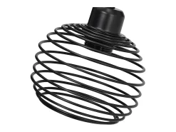 NETTLIFE Lámpara de mesa vintage Lámpara de noche E27 - Lámpara de mesa de metal industrial negro Máx. Lámpara de escritorio retro de 60 W