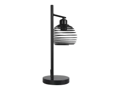 NETTLIFE Lámpara de mesa vintage Lámpara de noche E27 - Lámpara de mesa de metal industrial negro Máx. Lámpara de escritorio retro de 60 W