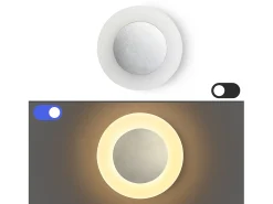 NETTLIFE lámpara de pared LED, lámpara de pared para interior, sala de estar, lámpara de pasillo diseño moderno lámpara escalera blanca cálida 3000K