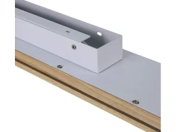 NETTLIFE Lámpara de pared LED Luz de pared de madera - Lámpara de pasillo interior de 16 W Lámpara de escalera moderna blanca cálida de 100 cm