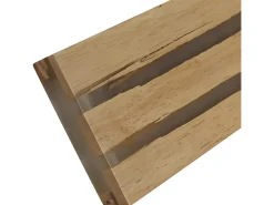 NETTLIFE Lámpara de pared LED Luz de pared de madera - Lámpara de pasillo interior de 16 W Lámpara de escalera moderna blanca cálida de 100 cm
