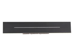 NETTLIFE Lámpara de pared interior Lámpara de pared LED 30 CM Lámpara de pasillo moderna Lámpara de escalera negra de dormitorio blanco cálido 8 W