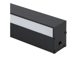 NETTLIFE Lámpara de pared LED para interiores - Moderna lámpara de pasillo blanca cálida de 100 cm 34 W Lámpara de cama negra Iluminación de pared
