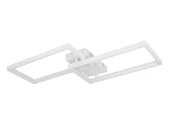 NETTLIFE Lámpara de Techo LED Regulable con Control Remoto 40W Metal Blanco Lámpara de Cocina de Diseño Moderno para Dormitorio Sala de Estar