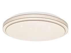 NETTLIFE Lámpara de Techo LED Ø 27 cm Lámpara Moderna de Cielo Estrellado para Dormitorio Lámpara Blanca Cálida de 12 W Lámpara Redonda de para