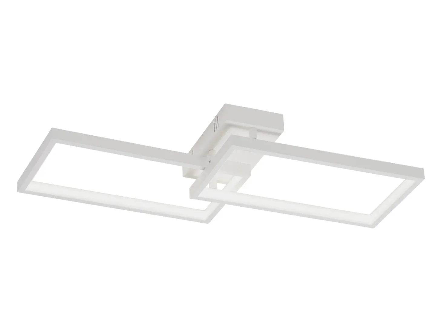 NETTLIFE Lámpara de Techo LED Metal Blanco 48W 80CM Lámpara de Salón Moderna Regulable con Diseño Rectangular para Dormitorio Infantil