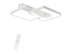NETTLIFE Lámpara de Techo LED Salón Regulable con Control Remoto 45W 60cm Lámpara de Metal Lámpara de Diseño Moderno para Dormitorio Cocina Oficina