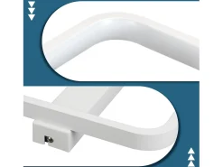 NETTLIFE Lámpara de techo LED moderna de 19 W, 30 cm, lámpara blanca cálida, diseño de 3000 K, para interior, dormitorio,, sala de estar, estudio