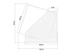 NETTLIFE Lámpara de techo LED 40W Lámparas modernas Sala de estar Dormitorio Regulable con control remoto Lámpara de de diseño blanca para pasillo